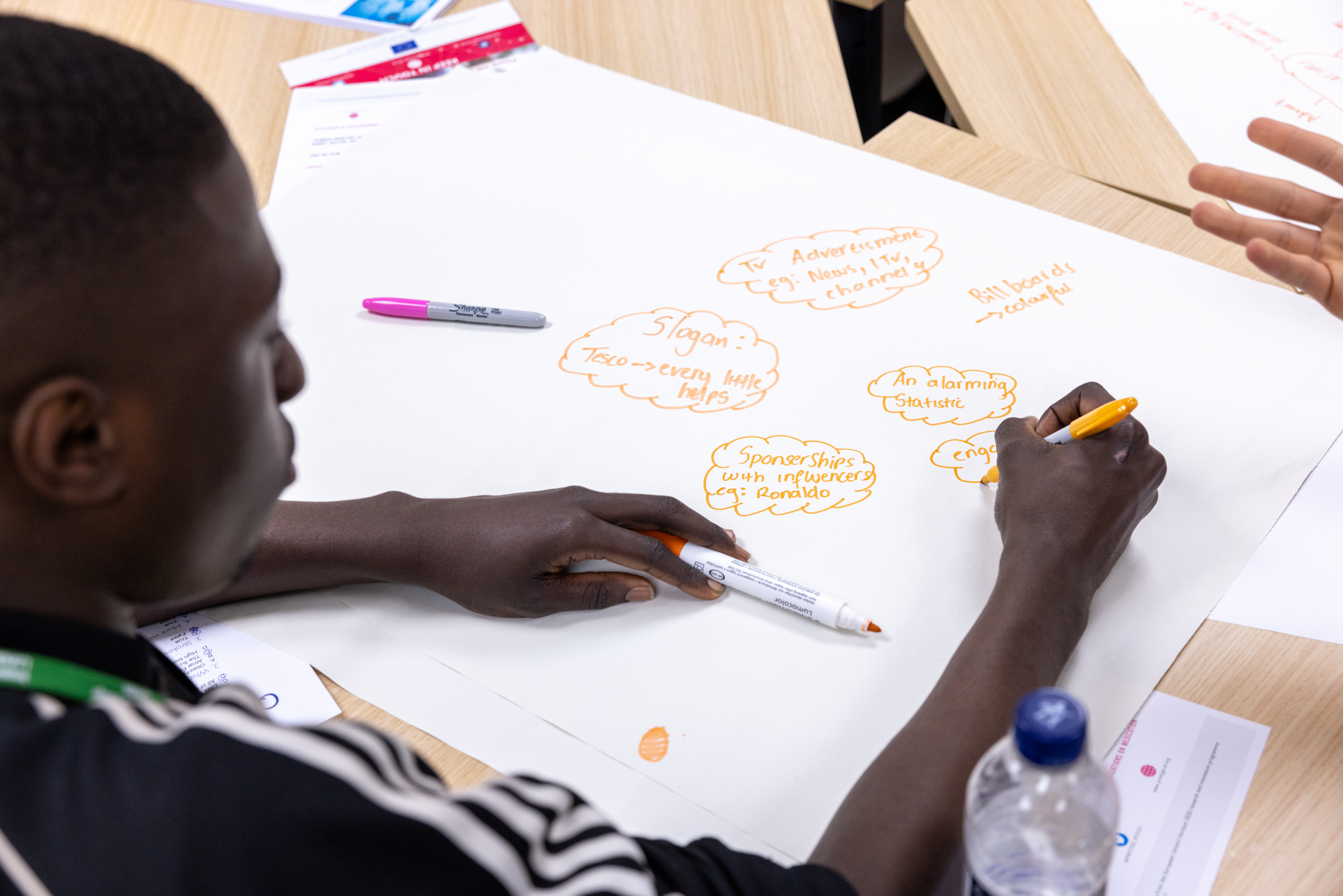 Photo of students working